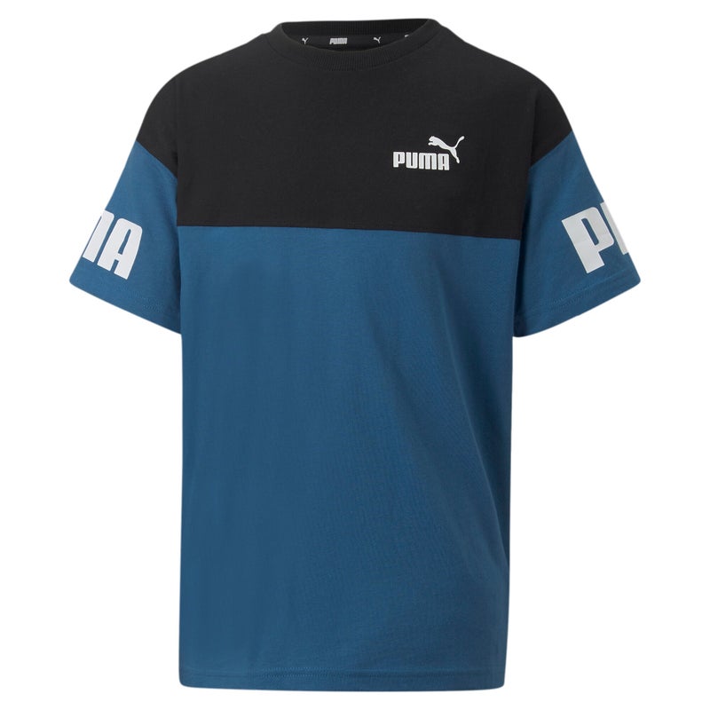 PUMA Power Kids Boys Colour Block T-Shirt Youth - Image 1